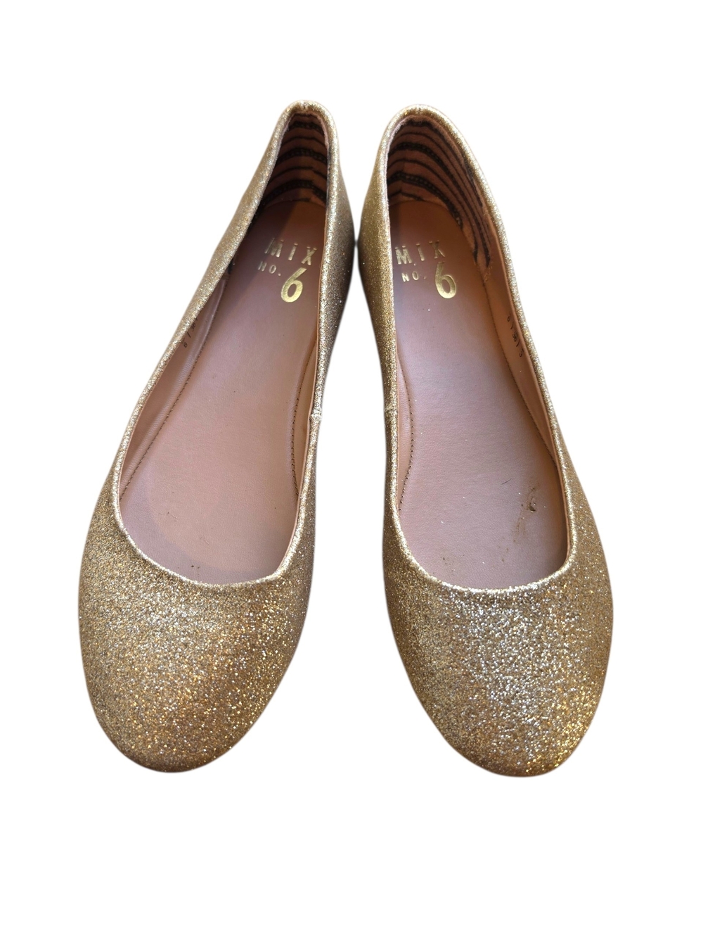 Mix No. 6 Gold Glitter Ballet Flats